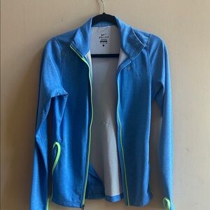 Nike Blue Jacket with Lime Accents